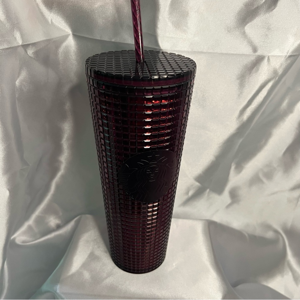 Starbucks Tumbler - deep burgundy - see photos and video
